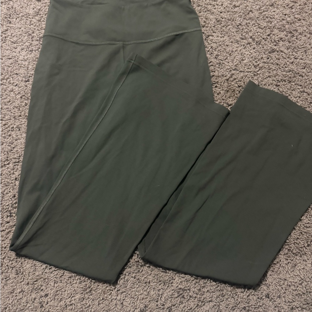 Dark Green Flare Leggings